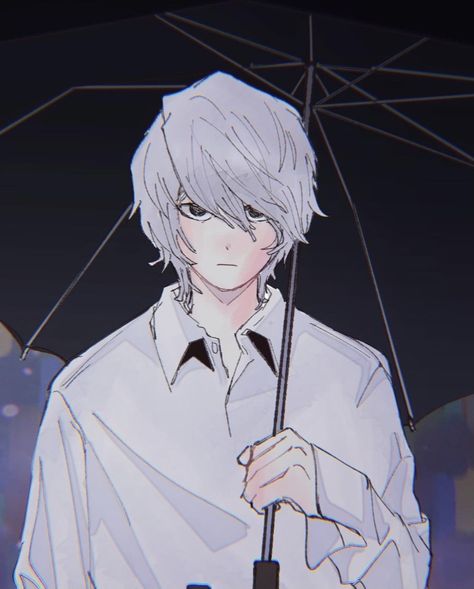 Nate River Fanart, System Faceclaims, Note Icon, White Hair Anime Guy, Wammy's House, Deat Note, Nate River, Tokyo Ghoul Manga, River Art