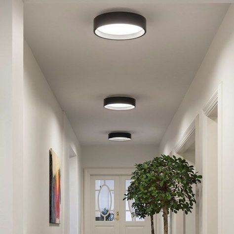 Louis Poulsen's Circle was designed by Mikkel Beedholm/KHR arkitekter to be a ceiling light with character. Hallway Lamp, Blitz Design, House Lighting Fixtures, Hallway Light Fixtures, Surface Light, Corridor Lighting, Hallway Lighting, Loft Design, Louis Poulsen