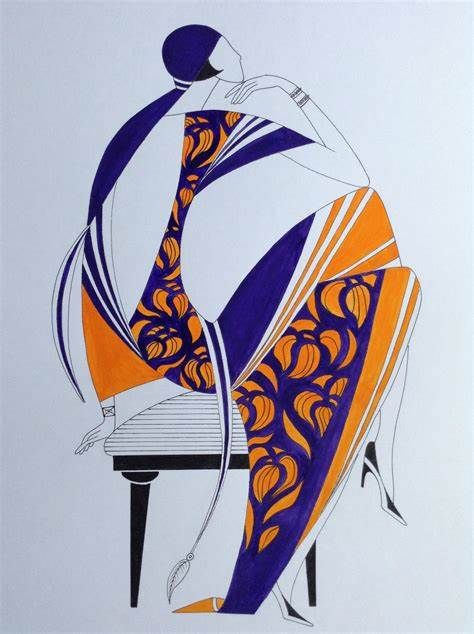 art deco illustrations - AOL Image Search Results Art Deco Inspired Fashion, Art Deco Fashion Illustration, Art Deco Drawing, Art Deco Illustrations, Art Deco Prints, Art Deco Artwork, Art Deco Paintings, Deco Fashion, Motif Art Deco