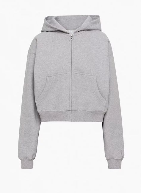 Tna Cozy Fleece Boyfriend Boxy Zip Hoodie - Heather Dover Grey Cropped Zip Up, Trendy Fashion Outfits, Cozy Fits, Menswear Inspired, Parka Jacket, Cropped Style, Cropped Hoodie, Zip Up, Hoodie Fashion