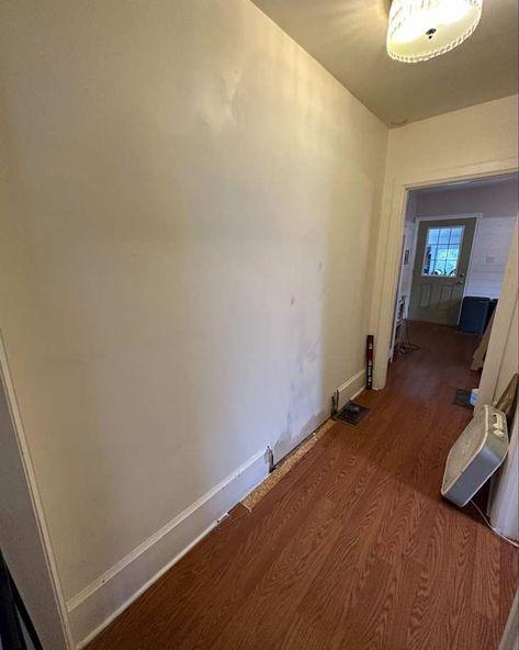 Landlord Special, Hemnes Cabinet, Tiny Hallway, Painting Mdf Board, Ikea Hemnes Shoe Cabinet, Ikea Hemnes Hack, Ikea Small Spaces, Before After Furniture, Hemnes Shoe Cabinet