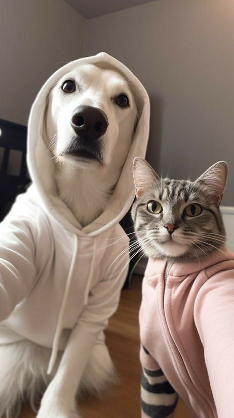 Funny Looking Cats, Cat Profile, Animals Dogs, Cute Cats Photos, Pet Animals, Dog Wallpaper, Friend Goals, Cat And Dog, Cat Aesthetic