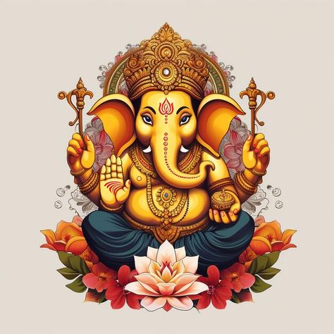 Ganesh Chaturthi Background, Ganpati Painting, Ganesha Art Illustration, श्री गणेश, God Pic, Ganesha Artwork, Nezuko Chan, Ganesh Art Paintings, Buddha Art Drawing