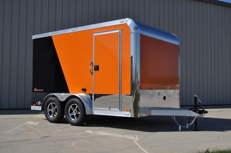 7.5 x 12 Custom inTech Aluminum Enclosed Motorcycle Trailer | RPM Trailer Sales Motorcycle Trailer For Sale, Enclosed Motorcycle Trailer, Enclosed Motorcycle, Enclosed Cargo Trailers, Work Trailer, Cargo Trailer Camper, Off Road Camper Trailer, Aluminum Trailer, Rv Travel Trailers