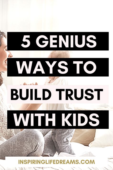 HOW TO BUILD TRUST WITH A CHILD – 5 SUREFIRE TIPS TO CONNECT Building trust with kids #parenting parent child trust rebuilding trust with your child explaining trust to a child how to regain your childs trust activities to build trust between parent and child lack of trust between parent and child 7 strategies to build trust with your child parent-child trust trust in child development rebuilding trust with your child how to regain your child's trust importance of trust between parent and child Family Trust Building Activities, Trust Activities, Trust Building Activities, Trust Exercises, Earn Trust, Kids Lying, Family Trust, Rebuilding Trust, Trust In Relationships