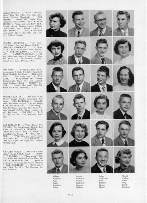 1950s Yearbook Photos, Yearbook Aesthetic, College Yearbook, People Drawing, Yearbook Photos, Art Journals, Yearbook, Drawing People, Senior Pictures