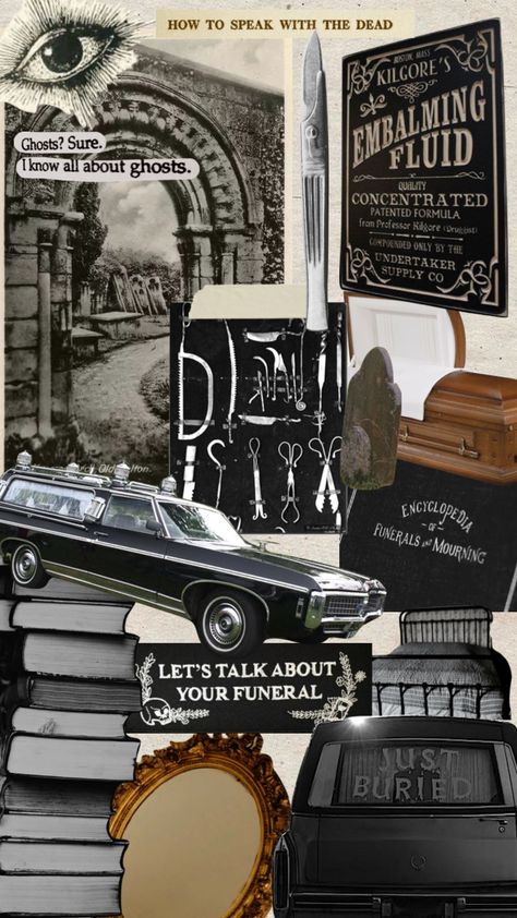 Mortician Wallpaper, Mortuary Aesthetic, Mortician Career Aesthetic, Mortician Aesthetic, Vision Board Project, Old Encyclopedias, Goth Aesthetic, Black Wolf, Witch Aesthetic