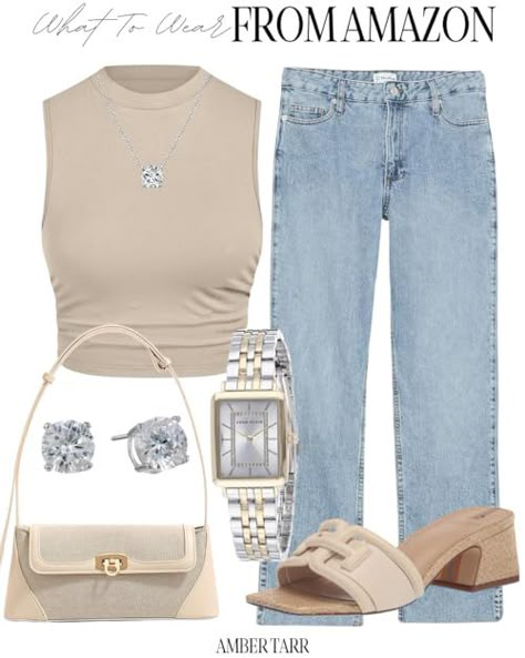 Amber Tarr's Amazon Page Spring Outfits Amazon, Amazon Outfits Women, Outfit Ideas Amazon, Amazon Outfits, Chic Summer Outfits, Swag Outfits For Girls, Classy Work Outfits, Classy Casual, Casual Chic Outfit