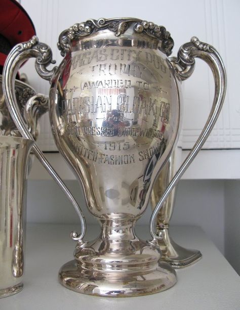 Vintage Trophy: "Awarded to Parisian Cloak Company for Best Dressed Store Window." Trophy Aesthetic, Vintage Trophies, Old Trophies, Vintage Trophy, Boutique Hotel Paris, Paris Hotel, Glitz And Glamour, Store Window, Hotel Boutique