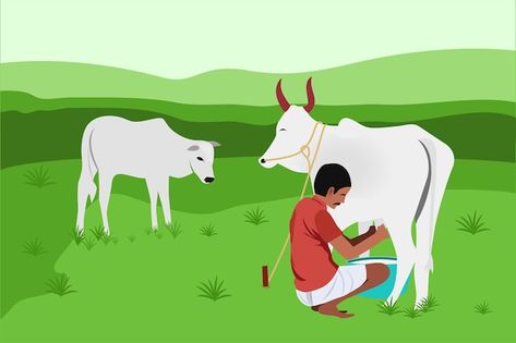 Milking A Cow, Landscape Farm, Cartoon Maker, Farm Cartoon, Birds Voice, 2d Character Animation, Bible Photos, Cartoon Mom, Baby Cartoon Drawing