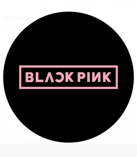 BLACK PINK LOGO Black Pink Logo Sticker, Blackpink Streetwear, Bp Stickers, Jisoo Photocard, Festa Black, Album Blackpink, Black Pink Logo, Kpop Wall, Digital Journaling