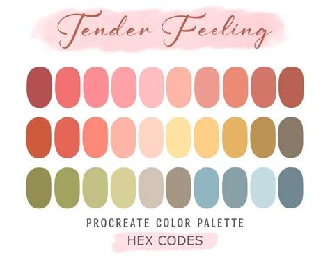 Paper Color Palette, 30 Color Palette, Color Palette For Coloring, Procreate Color Palettes, Procreate Pallets, Ibis Paint Color Palette, Fairy Color Palette, Free Procreate Color Palettes, Character Color Palette