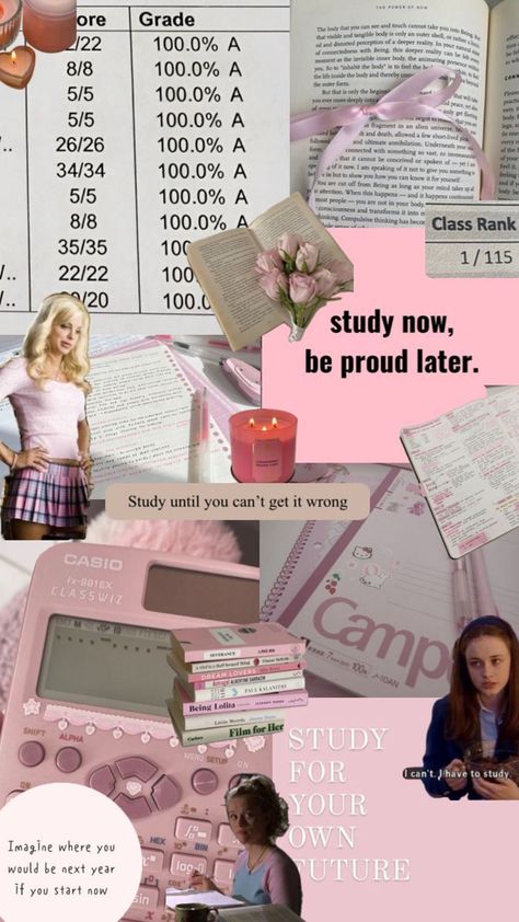 Pink Academia, Romanticize School, Romanticising School, Exam Motivation, Study Hacks, Study Board, Romanticizing School, Academic Motivation, Academic Validation