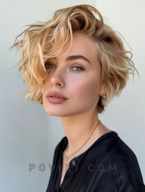 33 Asymmetrical Pixie Cut Ideas for Short, Long, Curly and Thick Hair with Long Bangs and more Asymmetrical Pixie Curly, Long Bangs Curly Hair, Long Asymmetrical Pixie, Curly Pixie Haircut, Hair With Long Bangs, Asymmetrical Pixie Cuts, Curly Pixie Haircuts, Bangs Curly Hair, Asymmetrical Hairstyles