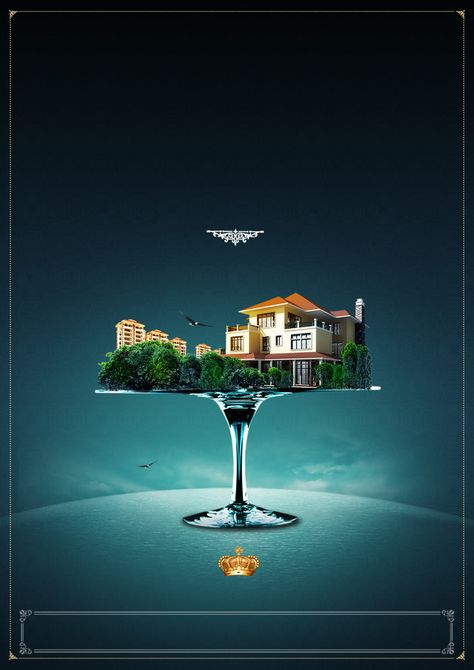 High-end atmosphere creative real estate poster Creative Advertising Real Estate, Real Estate Advertising Poster, Real Estate Advertising Creative, Real Easte Posters, Real State Creative, Real Estate Poster Design Creative, Real Estate Advertising Design, Real Estate Ads Design Creative, Real Estate Creatives