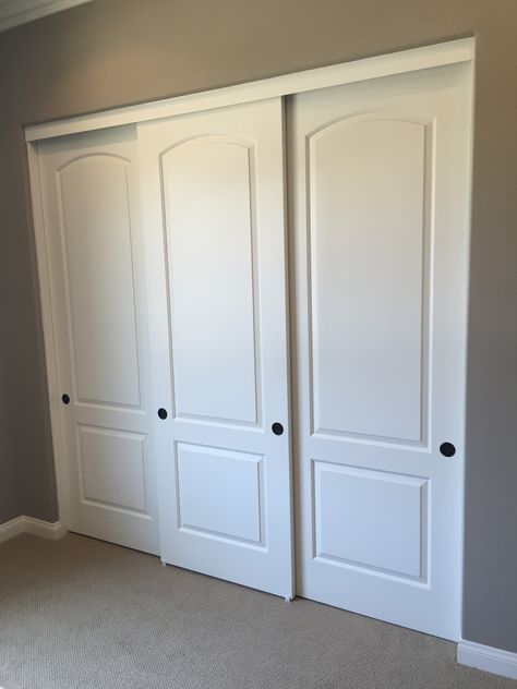 Sliding (Bypass) Closet Doors of Southern California. Are you looking for Hollow Core or Solid Core Molded Panel Closet Doors for your bedroom, office, hallway or guest room? Contact us today for your sales consultation! Bedroom Closet Doors Sliding, Door Remodel, Barn Bedrooms, Bedroom Closet Doors, Studio Storage, Kids Bedroom Remodel, Closet Door Makeover, Small Bedroom Remodel, Hallway Closet