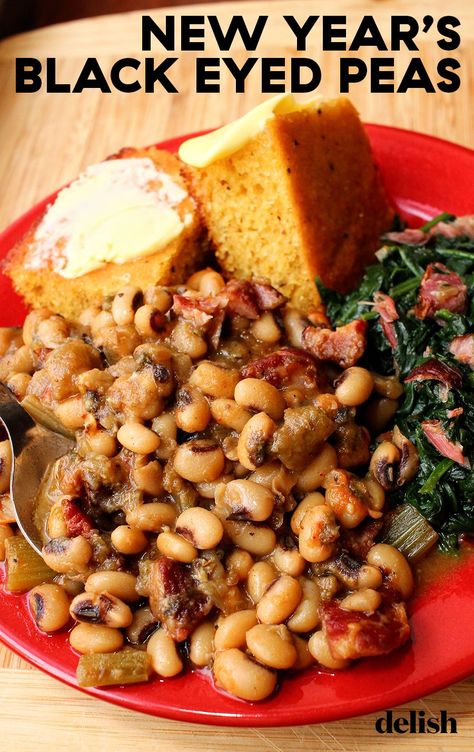 Blackeyed Pea Recipes, Blackeye Peas, Cooking Black Eyed Peas, Blackeyed Peas, Black Eyed Peas Recipe, Bean Dishes, Weekend Night, Peas Recipe, New Years Dinner