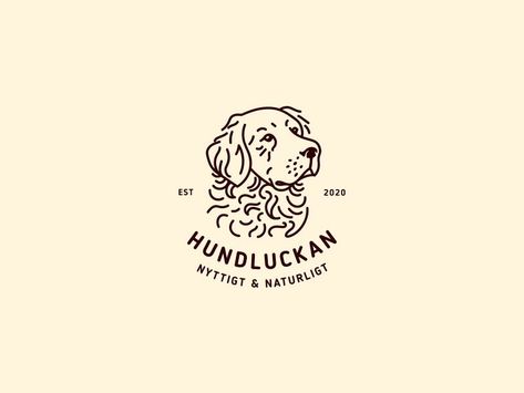 retriever by Sank #dribbble #design #dogs #illustration #branding #logodesign Golden Retriever Logo, Dog Breeder Logo, Golden Retriever Illustration, Pet Branding, Dog Logo Design, Logo Animal, Dog Business, Restaurant Logo, Dog Branding