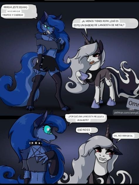 Loona Helluva Boss, Different Drawing Styles, Celestia And Luna, Mlp Comics, Lion King Art, Mlp Fan Art, My Little Pony Comic, Princess Luna, My Little Pony Drawing