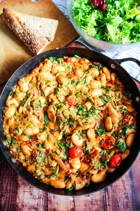 Marry Me Butter Beans | Frugal Nutrition Marry Me Beans, Marry Me Butter Beans, Vegan Butter Beans Recipe, Butterbean Recipes, Bean Pasta Recipes, Butter Beans Recipe, Paleo Recipes Breakfast, Bean Pasta, Lentil Stew