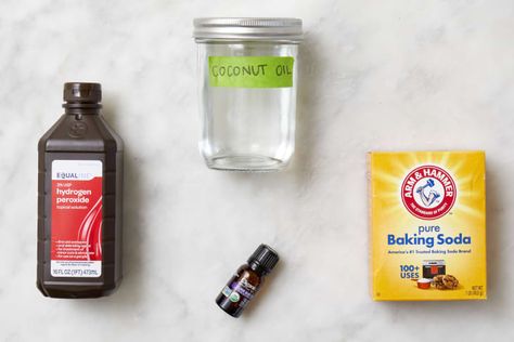 How to Make a DIY Homemade Toothpaste (Only 4 Ingredients) | Apartment Therapy Baking Soda Toothpaste Diy Hydrogen Peroxide, Homemade Natural Toothpaste Recipe, Home Made Toothpaste Natural, Baking Soda Toothpaste Diy, How To Make Toothpaste, Natural Toothpaste Recipe, Homemade Toothpaste Recipe, All Natural Toothpaste, Coconut Oil Toothpaste