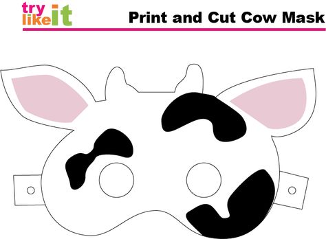 The Best of the Best of 2017 Crafts | artsy-fartsy mama Birthday Ideas For Grandma, Printable Cow Mask, Printable Cow, Cow Mask, Cow Appreciation Day, Cow Craft, Girl Halloween Costumes, Cow Ears, Cow Costume