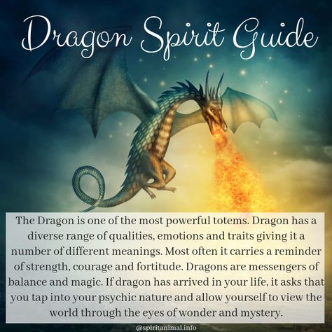 The Dragon is one of the most powerful totems. Dragon Spells Magic, Dragon Wisdom, Dragon Familiar, Dragon Guide, Dragon Spirit Animal, Dragon Magick, Pretty Dragon, Dragon Witch, Animal Totem Spirit Guides