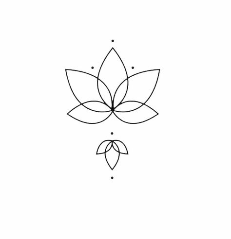 Minimalist Lotus Tattoo, Simple Lotus Tattoo, Unique Minimalist Tattoo, Small Lotus Tattoo, Lotus Flower Tattoo Design, Lotus Tattoo Design, Aries Tattoo, Muster Tattoos, Stylist Tattoos