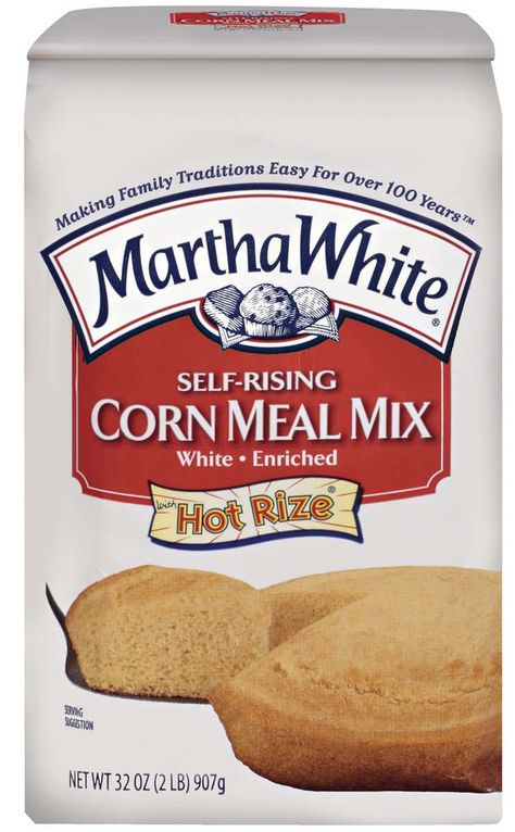 - Martha White Yellow Cornbread, White Corn Meal, Cornmeal Recipes, Martha White, Suet Cakes, Bulgur Salad, Corn Meal, Yellow Corn, Cornbread Mix