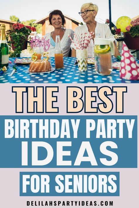 Planning a birthday party for a senior loved one? Look no further! We have compiled a list of fantastic party ideas that are sure to make their day unforgettable. From decorations to interactive games, there's something here for everyone. Start planning their special celebration today! How To Decorate For A 70th Birthday Party, 79 Year Old Birthday Party Ideas, Older Lady Birthday Party Ideas, Ninetieth Birthday Party Ideas, 89 Birthday Party Ideas, 96th Birthday Party Ideas, Elderly Party Ideas, Older Women Birthday Party Ideas, Ideas For 70th Birthday Party For Woman