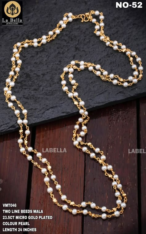 Pretty Gold Necklaces, Black Beads Mangalsutra Design, Diamond Fashion Jewelry, Modern Gold Jewelry, Pearl Jewelry Design, Gold Jewelry Simple Necklace, Beaded Jewelry Necklaces, Gold Chain Design, Pearl Necklace Designs