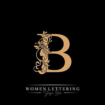 Beautiful Woman Portrait, Logo Design Women, B Letter Logo, Letter Png, Vector Alphabet, Logo Monogramme, Graphic Design Jobs, Logo Design Free Templates, B Logo