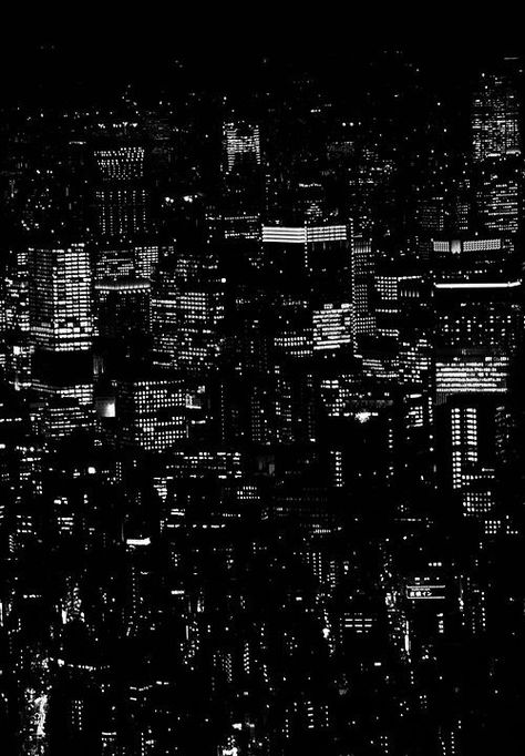 Lights At Night, City Lights At Night, Amoled Wallpapers, Black And White Photo Wall, Black And White Picture Wall, Black Phone Wallpaper, Dark Wallpaper Iphone, Wallpaper Space, Black And White Aesthetic