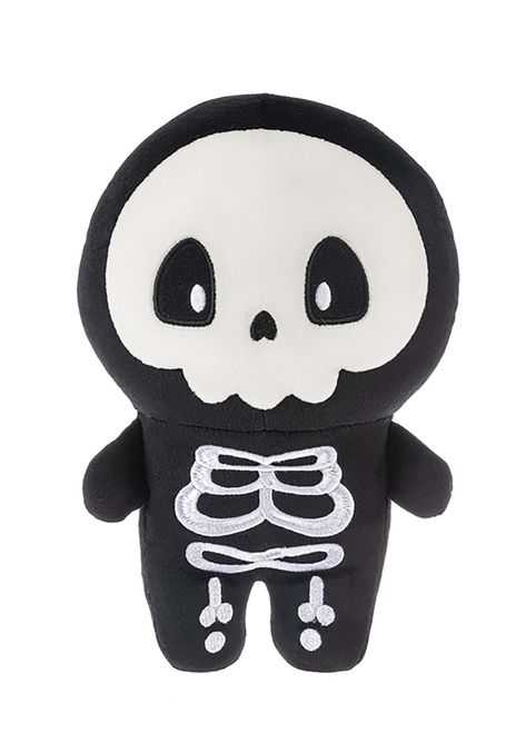 Skull Plush, Skeleton Plush, Creepy Stuffed Animals, Stuffed Plushies, Emo Love, 2023 Halloween, Cute Skeleton, Astronomy Art, Future Children