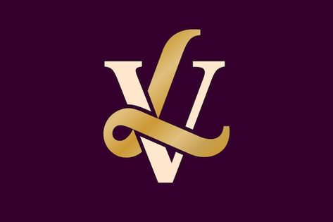 Vl letter logo | Premium Vector #Freepik #vector #business #sign #interior #luxury Lv Letter Logo, Vd Logo, Interior Luxury, Monogram Logo Design, Luxury Logo, Anarkali Dress, Johannesburg, Monogram Logo, Letter Logo