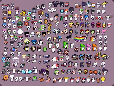 Pixel Art Video Game Characters, Pixel Cartoon Characters, Pixel Art Sprites Character Design, 16 X 16 Pixel Art, Pixel Art Characters 16x16, Pixel Game Character, Pixel Art Characters 32x32, Pixel Art Game Character, 16 Bit Pixel Art