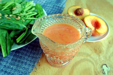 (Last Updated On: September 23, 2013) When it comes to salad dressings for me – I opt for a vinaigrette every time. I am not a fan of ranch dressing or any dressing that has mayo in it. What I am a fan of is a nice mixture of vinegar and oil. What makes the … Balsamic Vinegar Salad Dressing, Peach Salad Dressing, Balsamic Vinegar Salad, Compound Butters, Vinaigrette Dressing Recipe, Vinegar Salad Dressing, White Balsamic, Vinaigrette Salad, White Balsamic Vinegar