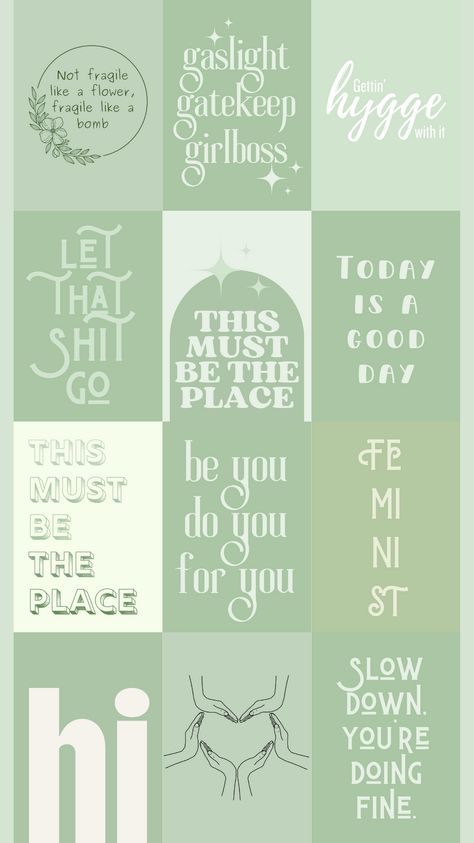 sage green typography wall art, minimalist design, quote poster, lyric print, instant printable download, affordable wall art Aesthetic Green Posters, Green Typography, Green Wall Design, Printable Wall Collage, Dorm Room Wall Decor, Pic Collage, Journal Therapy, Green Quotes, Feminine Wall Art