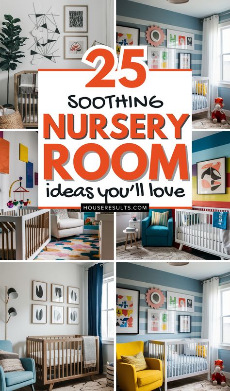 Discover the best nursery room design ideas to make your baby's room a magical place 🌼! From calming color schemes to playful accents, our guide covers it all. Find the perfect nursery room design ideas to create a serene and stylish environment for your baby. Whether you're decorating on a budget or splurging on luxury, these ideas will help you create a nursery that's perfect for you and your little one. Check out these nursery room design ideas and get inspired today 💙! Nursery With Large Window, Trending Nursery Themes 2024, Small Nursery Layout Floor Plans, Nursery Room Design Ideas, Small Nursery Layout, Calming Color Schemes, Soothing Nursery, Decorate Nursery, Modern Nursery Design