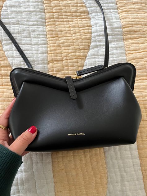 How Mansur Gavriel Has Reimagined The Logo Bag #refinery29 https://www.refinery29.com/en-us/mansur-gavriel-m-frame-bag-review Bag Brand Logo, Designer Black Shoulder Bag With Magnetic Closure, Bag Logo, Mansur Gavriel Soft Lady, Mansur Gavriel Candy Bag, Mansur Gavriel M Frame Bag, Mansur Gavriel Lilium Bag, Mansur Gavriel Bag, Mansur Gavriel