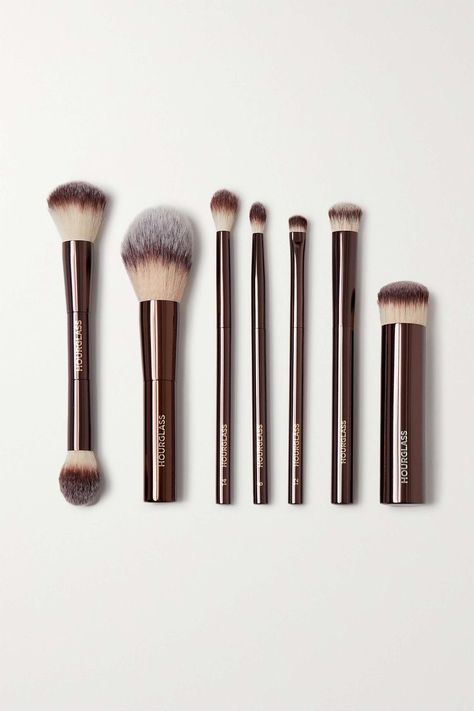 Luxury Makeup Brushes, Cute Makeup Brushes Set, Hourglass Brush Set, Hourglass Makeup Brushes, Make Up Brushes Aesthetic, Hourglass Brushes, It Girl Wishlist, Makeup Brushes Aesthetic, Good Makeup Brushes