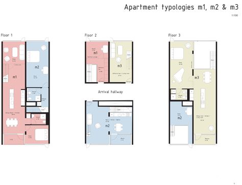 BIG, JDS/JULIEN DE SMEDT ARCHITECTS, Johan Fowelin, Tobias Toyberg · VM Houses · Divisare Small Apartment Building Design, Big Architects, Small Apartment Building, Bjarke Ingels Group, Modular Housing, Apartment Floor Plan, Bjarke Ingels, Architecture Concept Diagram, Apartment Plans