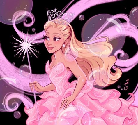 Ariana Grande Anime, Wicked Costumes, Elphaba And Glinda, Glinda The Good, Wicked Musical, Arte Grunge, Glinda The Good Witch, Ariana Grande Pictures, The Good Witch