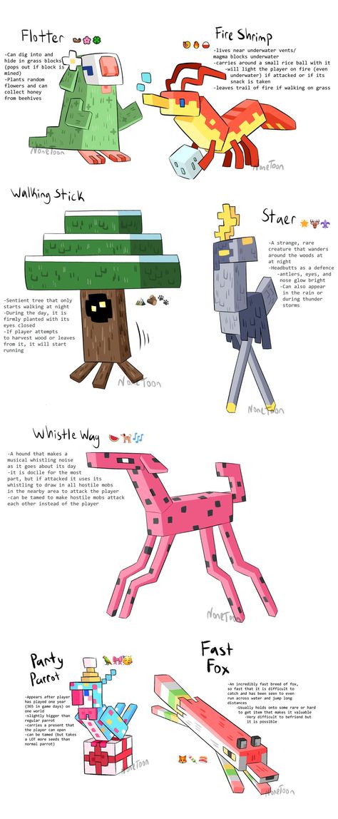 Mobs Minecraft, Minecraft Addons, Mc Mods, Minecraft Cheats, Minecraft Comics, Minecraft Banner Designs, Origami Diagrams, Minecraft Mobs, Minecraft Plans