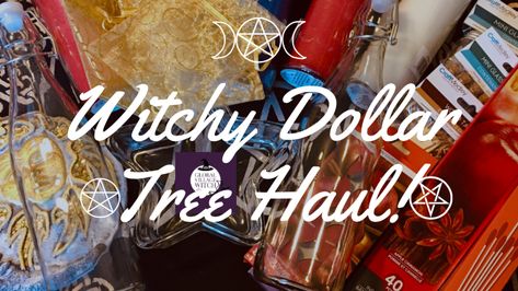 Witchy Dollar Tree Finds, Dollar Tree Witchcraft Supplies, Dollar Tree Witchcraft, Tree Witchcraft, Witchcraft Videos, Village Witch, Wisdom Wednesday, Kindred Soul, Spiritual Nature