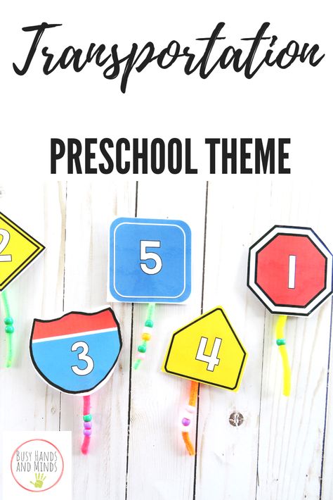 Transportation Manipulatives Preschool, Sign Unit Preschool, Preschool Sign Study, Signs Preschool Theme, Traffic Sign Activities For Preschoolers, Signs Theme For Preschool, Sign Activities For Preschool, Roads Study Preschool, Signs Activities For Preschool