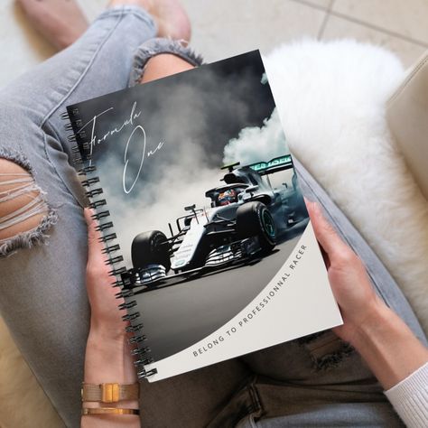 F1 notebook, Formula one notebook, racing gift, f1 Mercedes racing, Lewis hamilton, notebook for journaling, christmas gift for car lover par conceptionM4 sur Etsy Hi Speed Photography, Gift For Car Lover, F1 Mercedes, Auto Racing Events, Gift For Brother, Black Back, Lewis Hamilton, School Notes, Car Lover