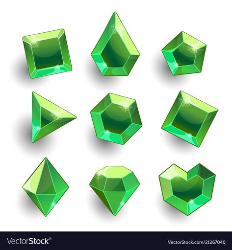 Emerald Illustration, Gems Tattoo, Gem Cartoon, Game Gem, Gem Drawing, Gem Tattoo, Stumble Guys, Diamond Icon, Vector Game