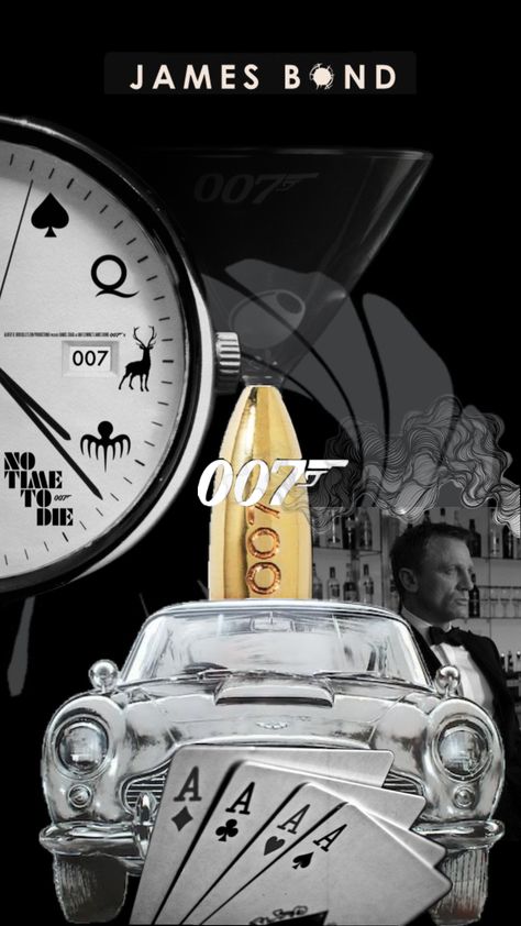 James Bond Aesthetic Wallpaper, 007 Theme, James Bond Movie Posters, Abi Motto, James Bond Cars, James Bond Theme, James Bond Style, Daniel Craig James Bond, Bond Cars