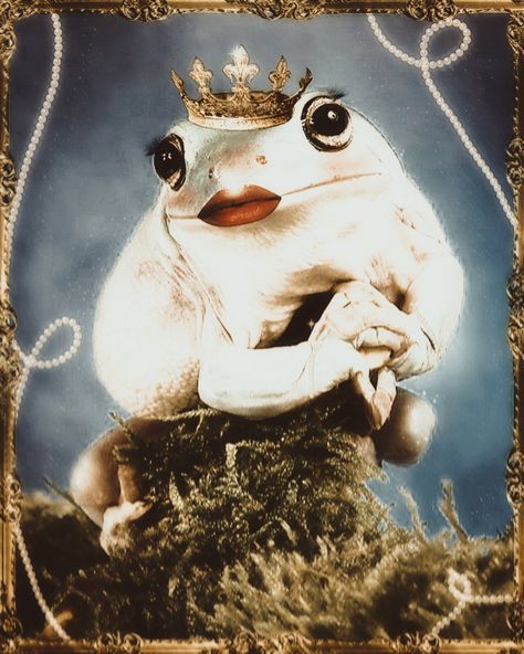 queen frog👑🐸🌱 Queen, Memes, Art